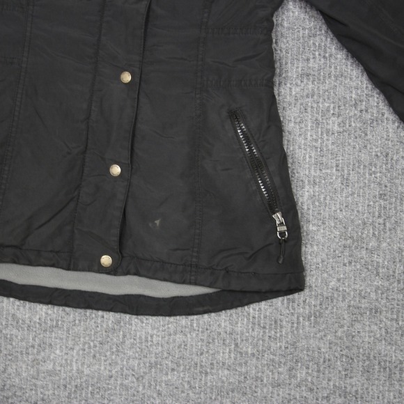 Bench Urbanwear Women Black Quilted Zip Up Jacket Size S Comfortable Streetwear - Picture 2 of 9